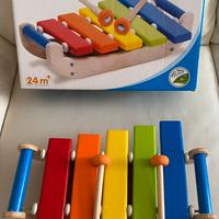 Xilofono e pasta da modellare