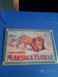 Targa in latta Marsala Florio 