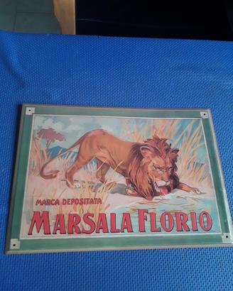 Targa in latta Marsala Florio 