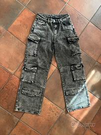 Jeans cargo nero