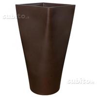 Vaso Alto Tondo-Quadro AURIGA - Cm 50x50x100H