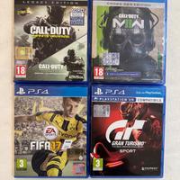 GIOCHI PS4: call of duty, fifa, gran turismo