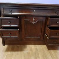 mobile scrivania inglese vintage legno massello 