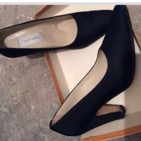 Scarpe nere in tessuto,Fausto Santini,n.39