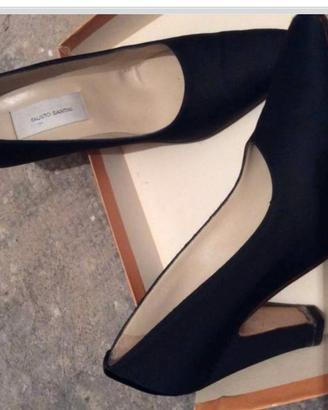 Scarpe nere in tessuto,Fausto Santini,n.39