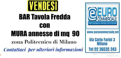 095/23 BAR TAVOLA FREDDA di mq 90 zona Politecnico