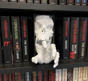 Scultura Teschio Horror 3D Effetto Esce dal Libro