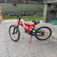 bici 20 bambino biammortizzata
