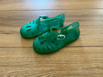 Sandali verde fluo Made In Italy bambino n. 27