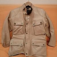 Giacca sportiva Belstaff originale in pelle chiara