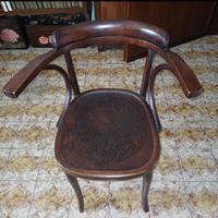 SEDIA VIENNESE CON BRACCIOLI