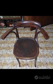 SEDIA VIENNESE CON BRACCIOLI