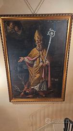 Quadro San michele pesta il diavolo