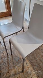 sedie bianche Bontempi