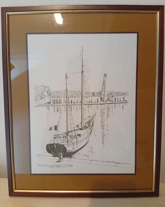 Quadro raffigurante il porto di Brindisi