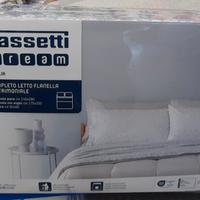 Completo letto matrimoniale Bassetti in flanella 
