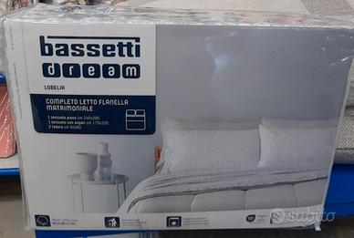 Completo letto matrimoniale Bassetti in flanella 