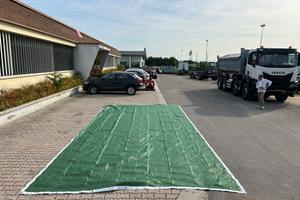 RETE ANTIGRANDINE NUOVA PER COPERTURA CONTAINER