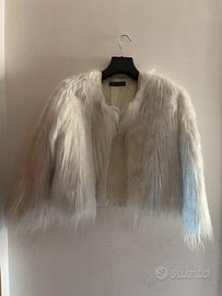 Pelliccia bianca sintetica