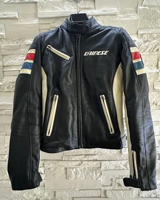 Giacca Dainese lady pelle vintage-donna taglia 42