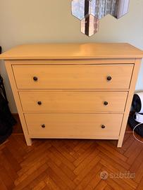 Cassettiera IKEA HEMNES 3 cassetti – Legno chiaro