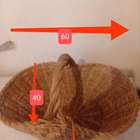 paniere per funghi fatto mano in italia