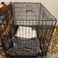 TRESKO Gabbia per Cani 107 x 71 x 77 cm Pieghevole