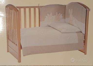 Piumone e paracolpi lettino bimbi