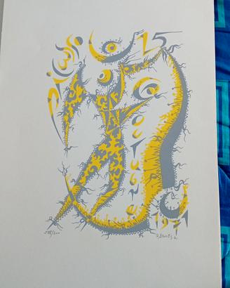 Rafael Alberti  Serigrafia d'arte Omaggio  Picasso