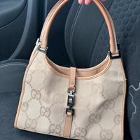 Borsa Gucci Jackie in tela beige
