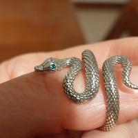 anello snake serpente in argento 