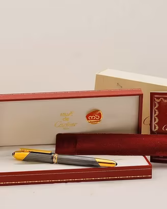 CARTIER COUGAR PENNA STILOGRAFICA 90S BOX & PAPERS