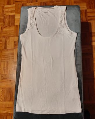 top o canotta Tezenis, colore panna, taglia s 