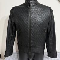 Giacca uomo nera vera peletaglia 46