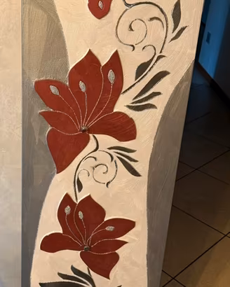 Quadro Moderno  140 × 40 a fiori