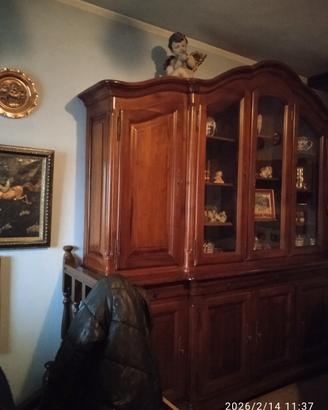 cristalliera in legno