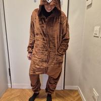 Vestito di  carnevale da  orso per adulti 