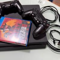 Playstation 4 Ps4 Slim 1tb 2 Controller 1 Gioco