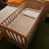 Lettino Pali in legno naturale