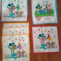 fazzoletti Hanna Barbera vintage anni 70 cotone