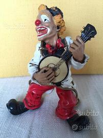 Pagliaccio / Clown che suona il mandolino