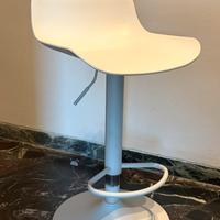 Set 4 Sgabelli Design Bianchi Girevoli  Regolabili