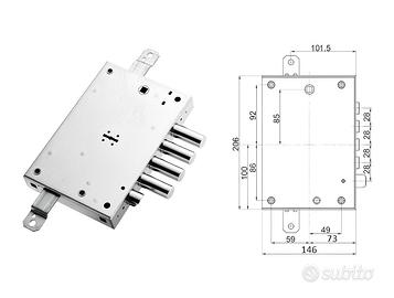 Serratura Doppia Mappa per Porte Blindate Dierre