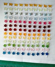 Minuterie stelle acriliche con foro infilaggio