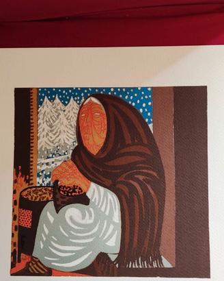 LITOGRAFIA GIUSEPPE MIGNECO "L'INVERNO"