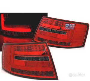 FANALI AUDI A6 C6 04-08 SEDAN LED ROSSO AFFUMICATO