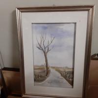 Quadro con albero firma Rosi.