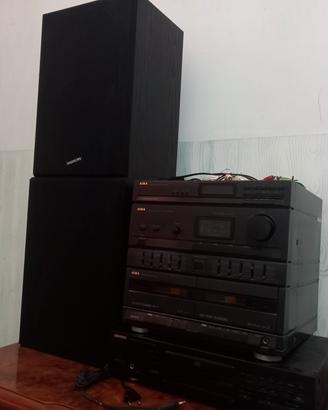 stereo aiwa completo di casse 
