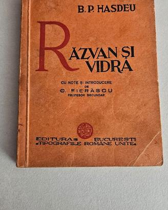 Libro Raro Răzvan și Vidra - B.P. Hasdeu