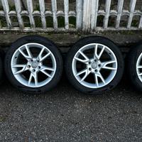 Ruote cerchi pneumatici lega 5x112 17 205 50 audi